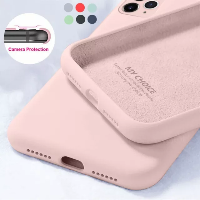 Case Silicone Cover for Apple iPhone 15 14 13 12 11 Pro Max XR Slim Shockproof