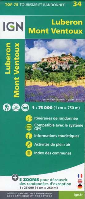 / Lubéron Mont-Ventoux 1:75 000 /  9782758549765