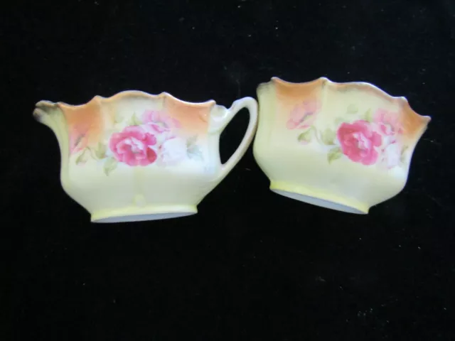 Vintage Silesia Lemon Sugar Bowl And Cream Jug
