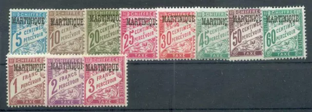 MARTINIQUE PORTO 1927 Yvert TT 1-11 * SATZ 75€(F1053