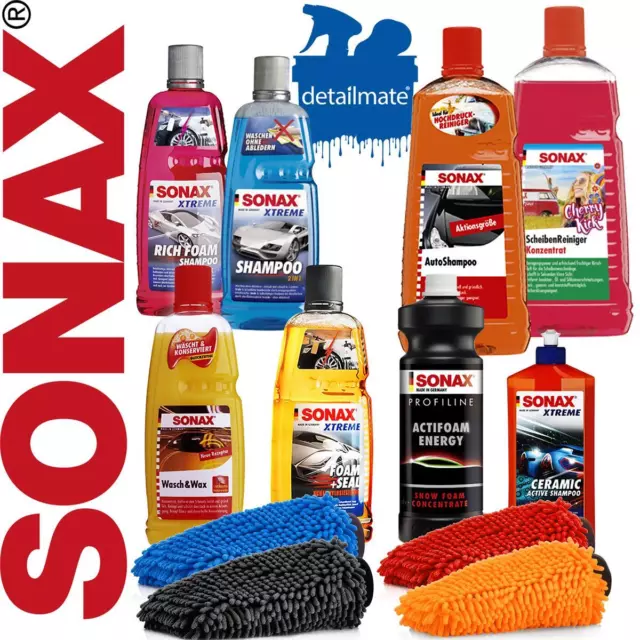 SONAX Autoshampoo Xtreme FOAM+SEAL - Xtreme Shampoo 2in1 + XL Waschhandschuh