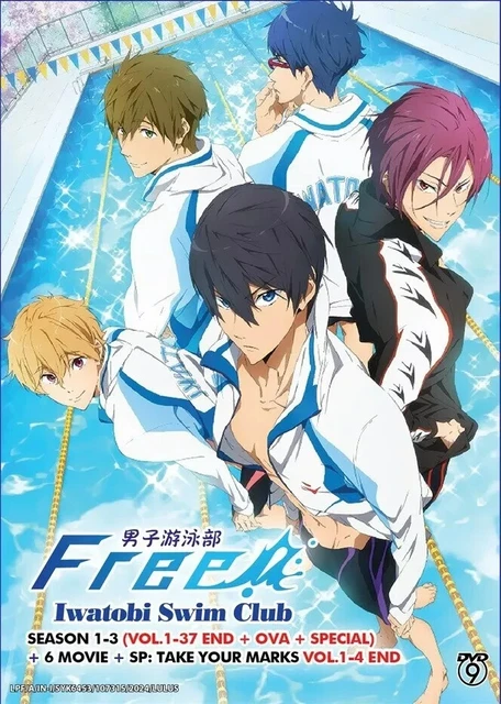 FREE! IWATOBI Swim Club Season 1+3 Movie Series DVD (Anime