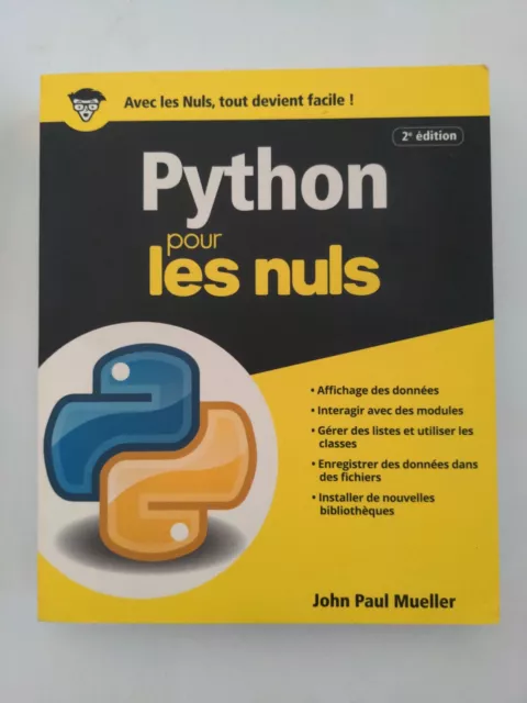 Python pour les Nuls, grand format, 2e édition Par John Paul Mueller