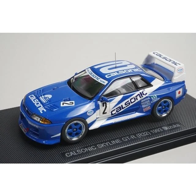 1/43 CALSONIC SKYLINE GT-R R32 #2 1993 Suzuka Blue/White Diecast