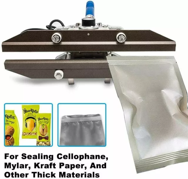 Hand held sealing machine for polyester film bag aluminum foil 300mm UK Plug