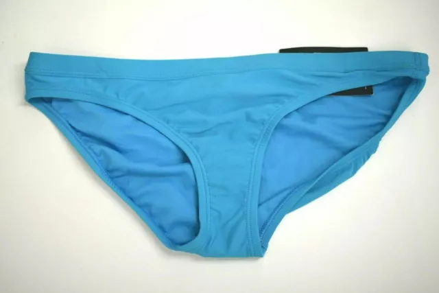 Nike Womens Blue Hipster Sport Bikini Bottoms Stretch Full Coverage Lined