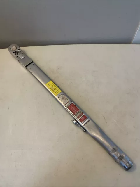 Snap On TQR250 1/2"dr Fixed-Head Torque Wrench 40-250lb.ft. USA Good 8/10