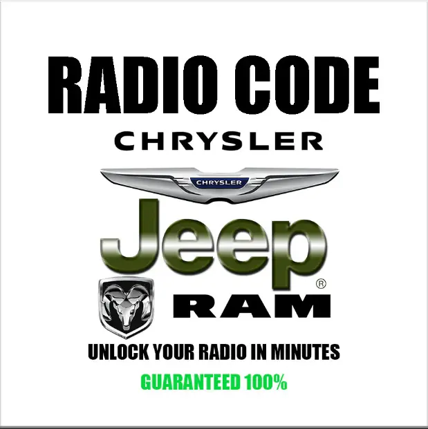 Chrysler, Jeep, Dodge Radio Code De Déblocage Lu !