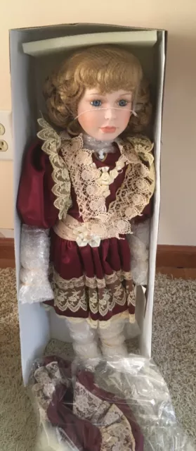 1st Impressions Hand Crafted Porcelain Doll, Mary Beth, 221855, NRFB