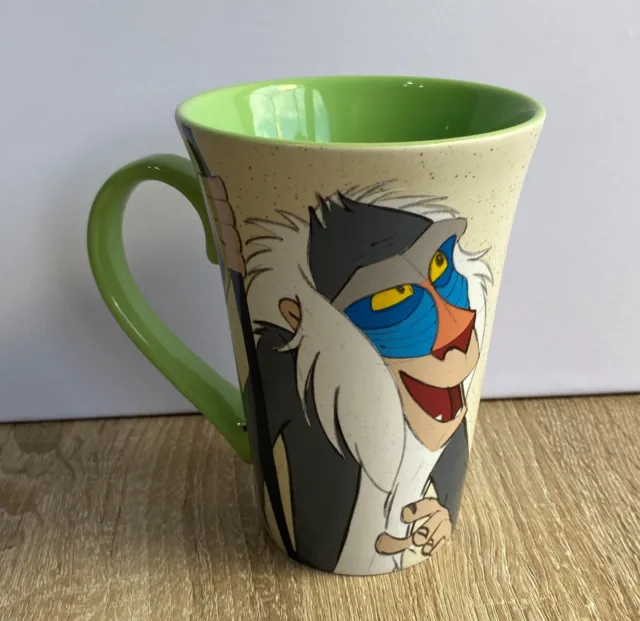 Disney Store Lion King Sketch Baby Simba & Rafiki Large Coffee Mug.