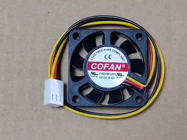 1PC COFAN F-4010M12BII 12V 0.16A 4CM computer case CPU cooling fan 2