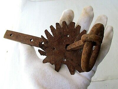 Antique Old Lever Latch Door Handle Wrought Iron Antique Gate Old Plate