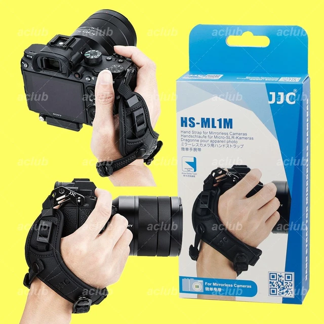 JJC Leather Mirrorless Camera Hand Wrist Grip Strap DN for Canon EOS R5 R6 R7 RP