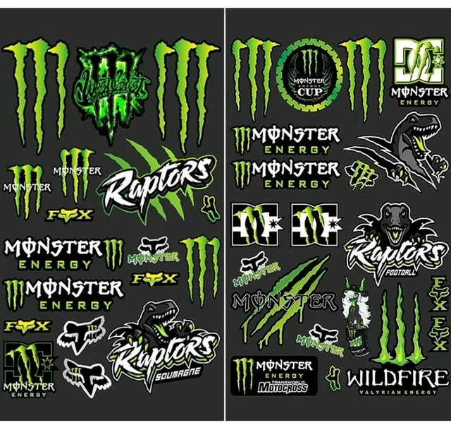 53-Piece Motorbike & Moto GP Sticker Sheet - ATV, Dirt Bike & RC Vehicle Decals