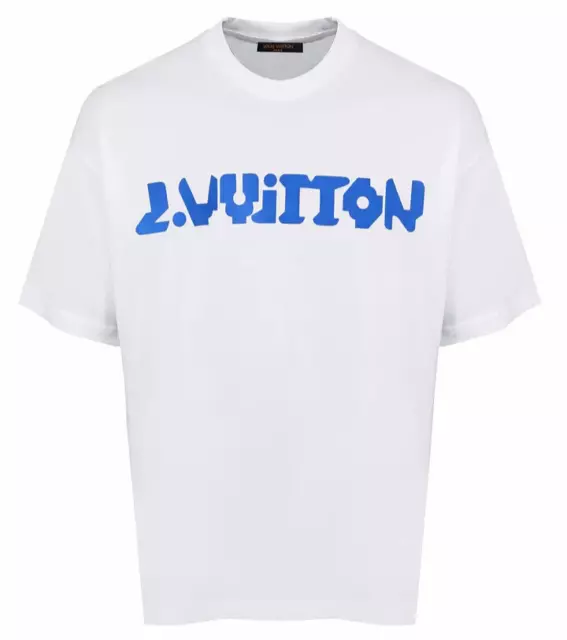 LOUIS VUITTON 1A9GP4 22SS/Cut and sew Flower Drop Shoulder round neck  T-shirt