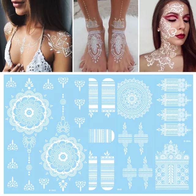 Pegatina de arte corporal impermeable mangas falsas de tatuaje de brazo completo