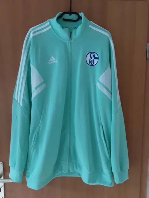 FC Schalke 04 Original Adidas Freizeit- Trainingsanzug Jacke Gr.XXL Bitte LESEN