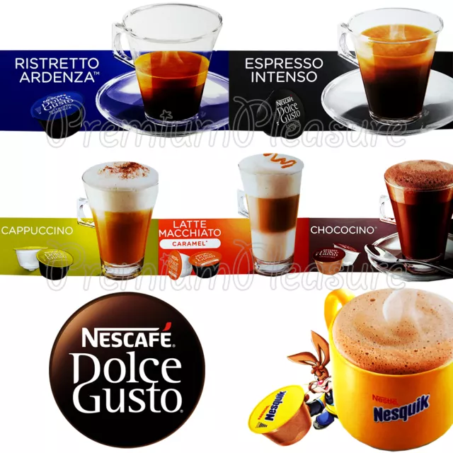 CAPSULES DE DOSETTES de café Nescafe Dolce Gusto * Latte Espresso Nesquik *  BOÎTE de 16 pièces EUR 15,65 - PicClick FR