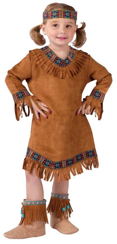 (Small(24M-2T), Brown) - Fun World Costumes Baby Girl's Native American