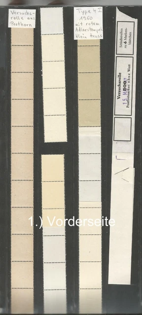 Rm Grosses Lot Älterer Versuchsrollenmarken   Selten ! 2