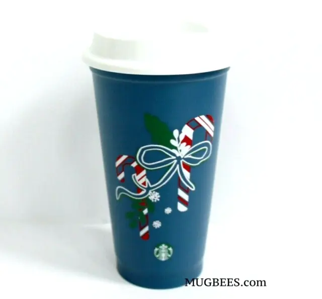 Starbucks Holiday 2021 Blue Color Changing Reusable Plastic Hot Cup
