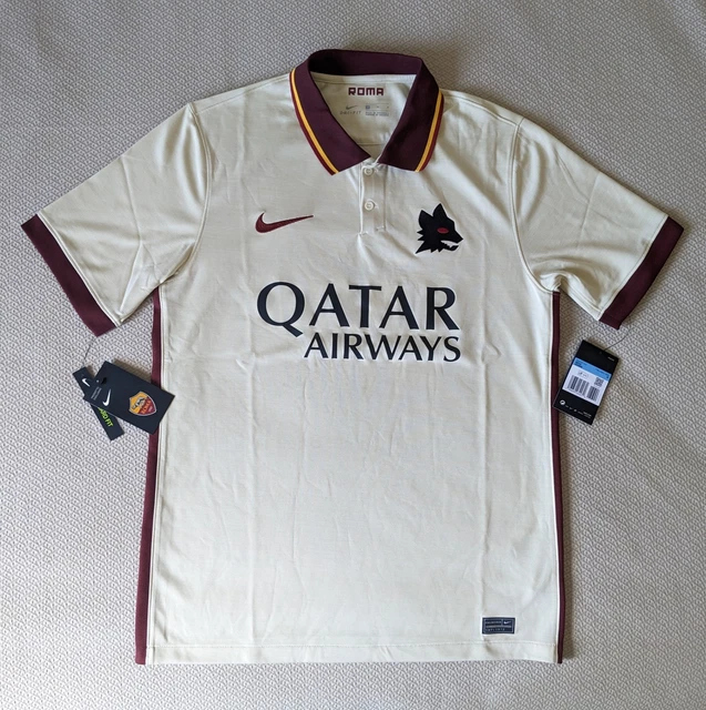 Maillot AS Roma 1980/1981 Extérieur - Playground, Autographié Par Falcao