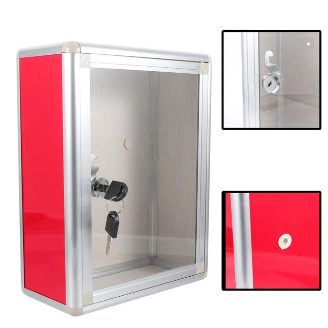 Weatherproof Mailbox Suggestion Box Hanging Storage Bins Lock