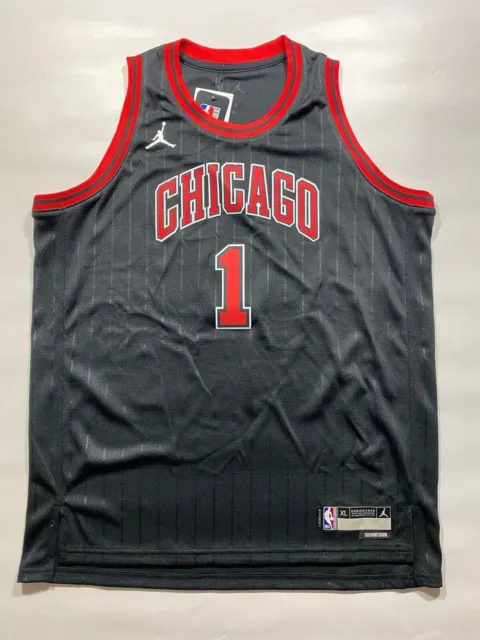 Chicago Bulls #1 Derrick Rose Nike NBA Statement Jersey - Youth XL