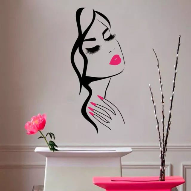 Calcomanía de pared salón de belleza manicura salón de uñas vinilo adhesivo