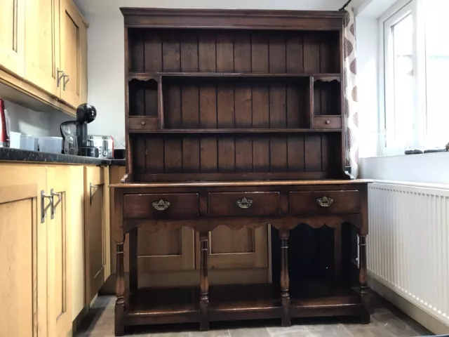 Titchmarsh & Goodwin Period Style Solid Oak Dresser & Rack