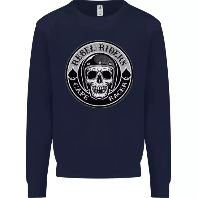 Felpa Maglione Maglione Maglione Moto Moto Moto Rebel Cafe Racer Biker 3