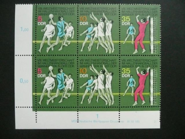 DDR 1974, Mi.Nr: 1928-1930** DV 2, "Handball WM 1974", postfrisch, TOP !!