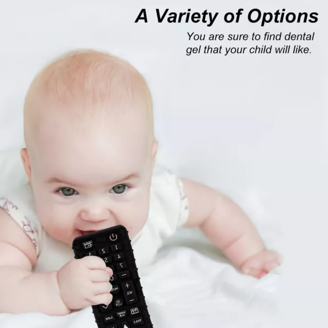 Teething Chew Toy Soft Silicone Teether Black for Dental Care for Newborn Infant 3