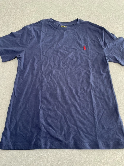 Boys Polo Ralph Lauren T-Shirt Navy Age 10-12 New