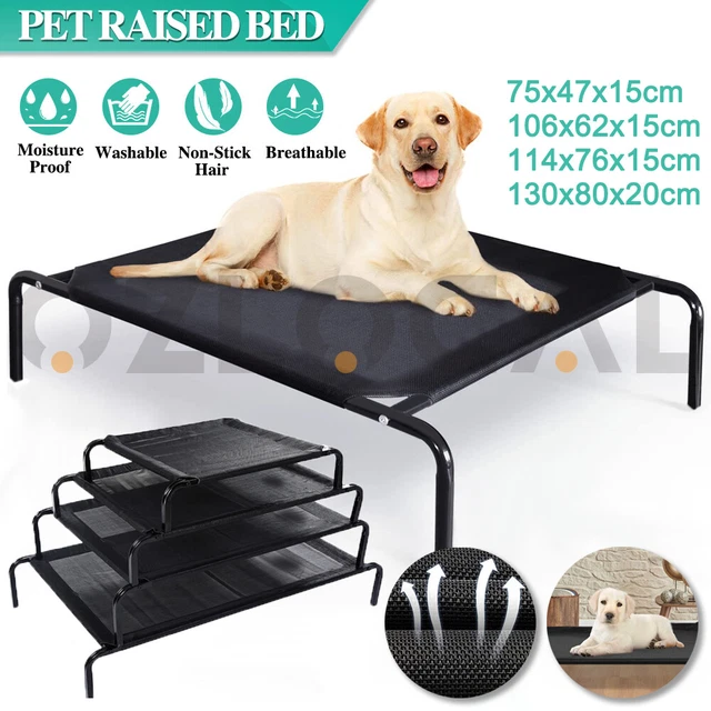 Elevated Dog Bed Pet Trampoline Hammock Cat Raised Deluxe Mesh Large Heavy Duty