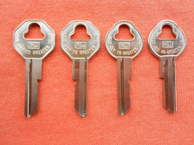 4 Gm Logo Key Blanks 1955 1956 1957 1958 1959 1960 1961 1962 1963 1964 1965 1966