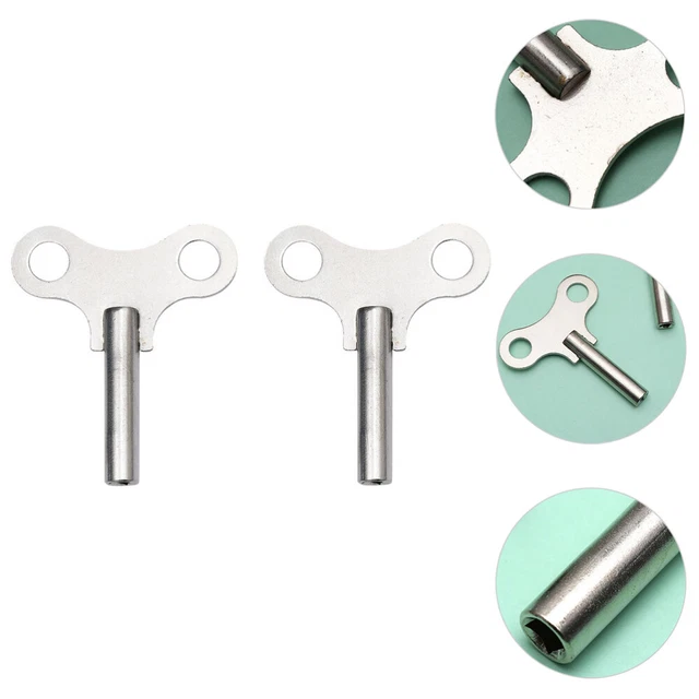 2 pz chiavi orologio orologi chiave per caricare l'orologio argento