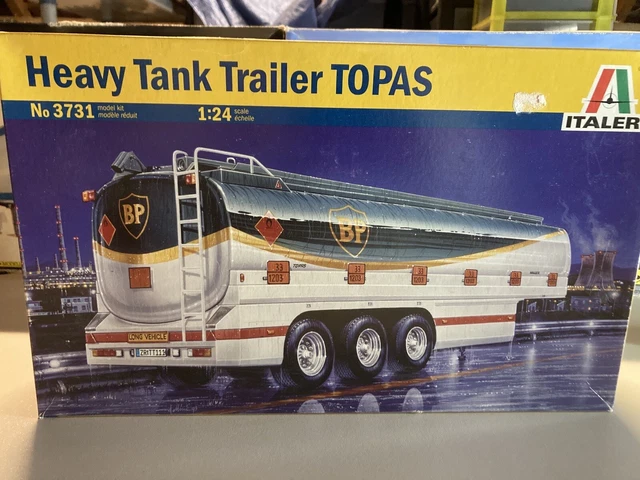 REVELL 1/25 MAQUETTE Camion Semi Remorque Heavy Duty Trailer / Décalques Absent EUR 70,00