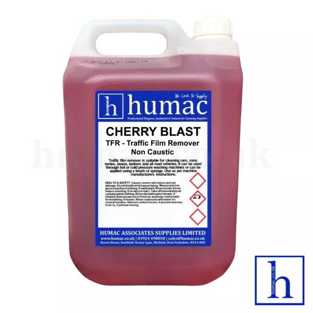 CHERRY TFR Traffic Film Remover Non Caustic 5L Heavy Duty Degreaser HUMAC