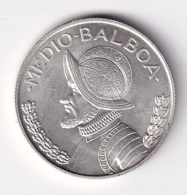 Münze Silber Panama 1/2 Balboa 1962 in vz-st hübsch nsw-leipzig