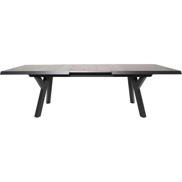 KERAMIK AUSZIEHTISCH GARTENTISCH XXL Tisch ausziehbar wetterfest Alu ...