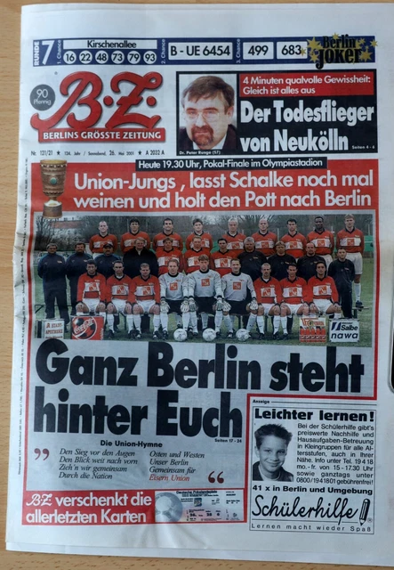 DFB Pokalfinale 2001 26.05.2001 Union Berlin - Schalke 04 B.Z.