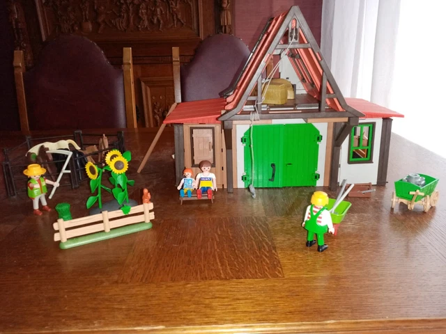 Playmobil ferme avec accessoires personnages et animaux vintage