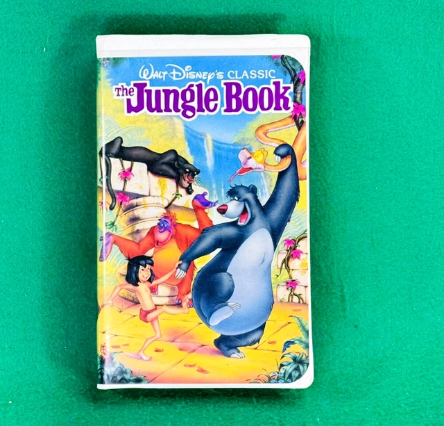 the-jungle-book-vhs-1991-clamshell-walt-disney-black-diamond-the