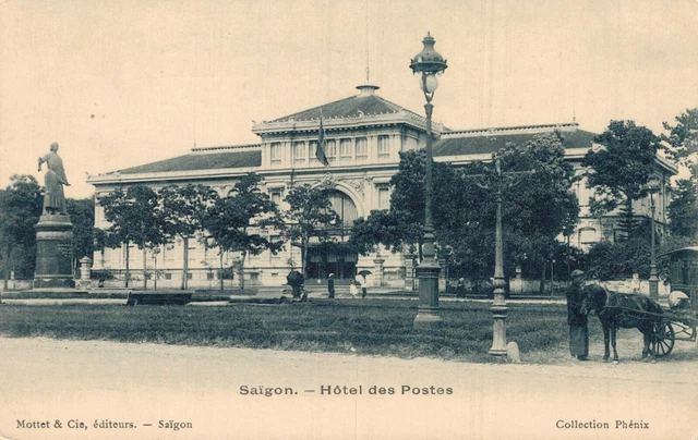 Vietnam Cochinchina Saigon Hotel des Postes Ho Chi Minh City Postcard 05.51