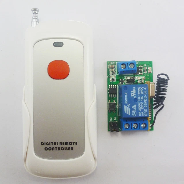 DC 5V RELAY Wireless Remote Control RF Switch On/off Switch + Delay ...