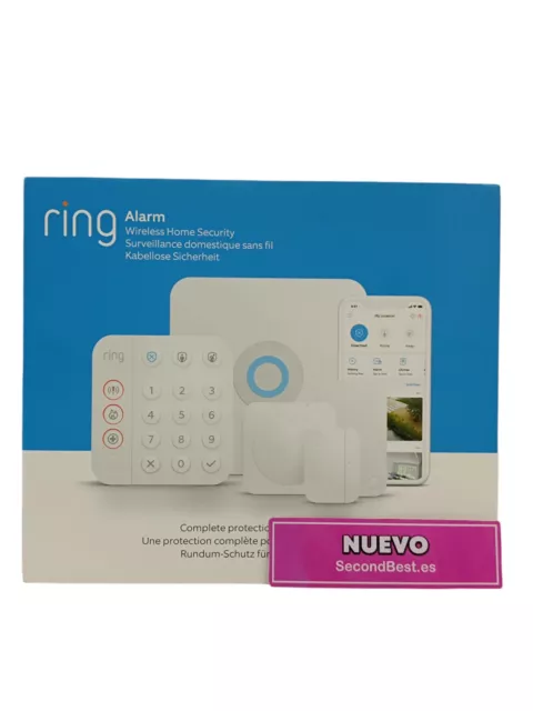 Kit Ring Alarm 2ª Gen Sistema De Seguridad Wi-Fi Con Alarma Blanco Nuevo