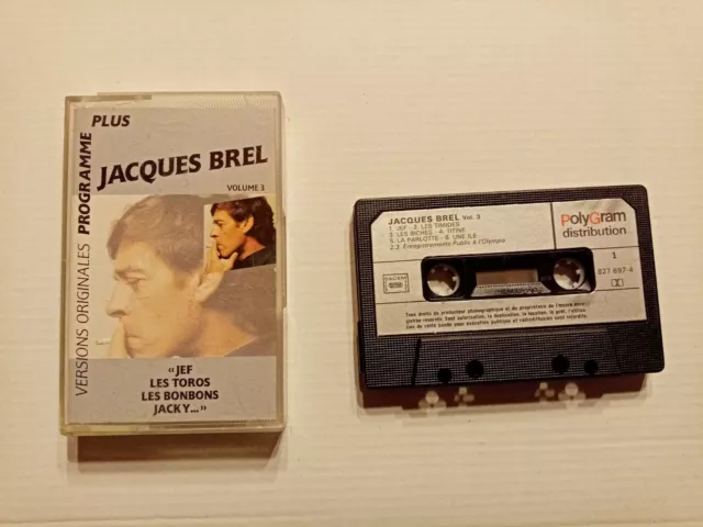 Cassette Audio - Jacques Brel ,  Jeff ....