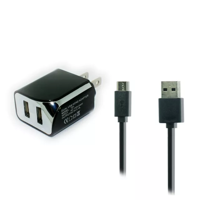 Wall Home AC Charger+3ft USB Cord for Amazon Kindle Paperwhite (5th Generation)