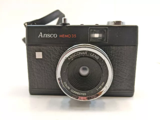 Vintage Ansco MEMO 35 Camera Ansconar Lenz f-45mm Film Cameras